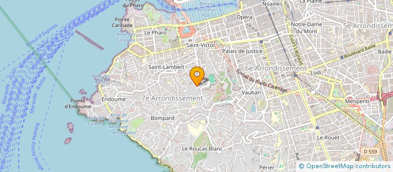 localisation de l'entreprise LA RIBAMBELLE à MARSEILLE