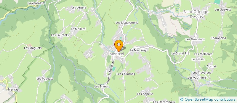 localisation de l'entreprise LA RIBAMBELLE à LE MONTCEL