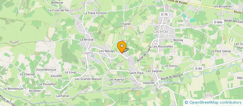 localisation de l'entreprise LA RIBAMBELLE DE 4L  COGNY