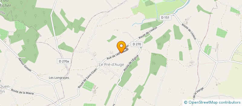 localisation de l'entreprise LA RIBAMBELLE DE VINCENT  LE PRE-D'AUGE