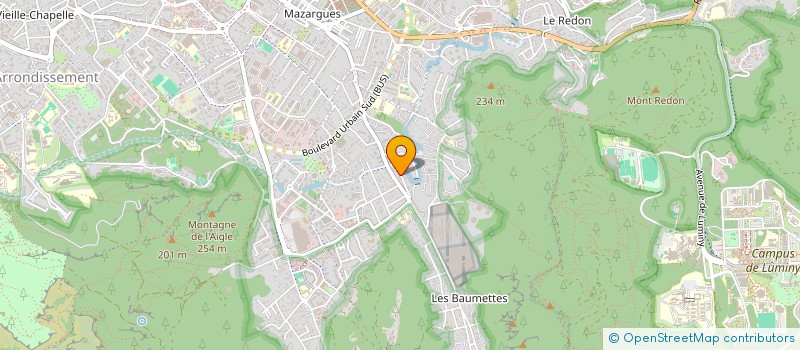 localisation de l'entreprise LA RIBAMBELLO DU ROUDELET DE SANT RO DE MAZARGUES  MARSEILLE 9