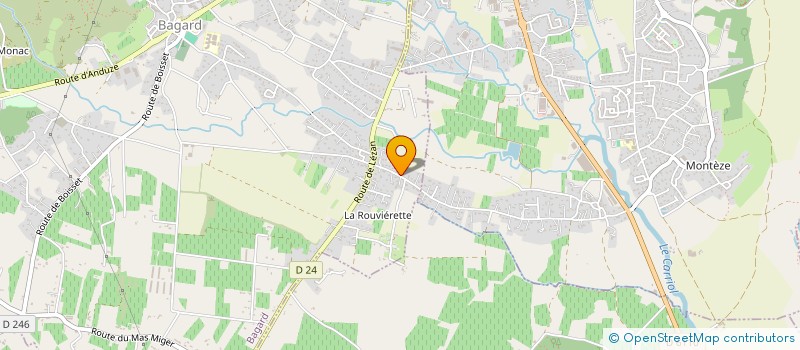 localisation de l'entreprise LA RIBAUTELLE  BAGARD