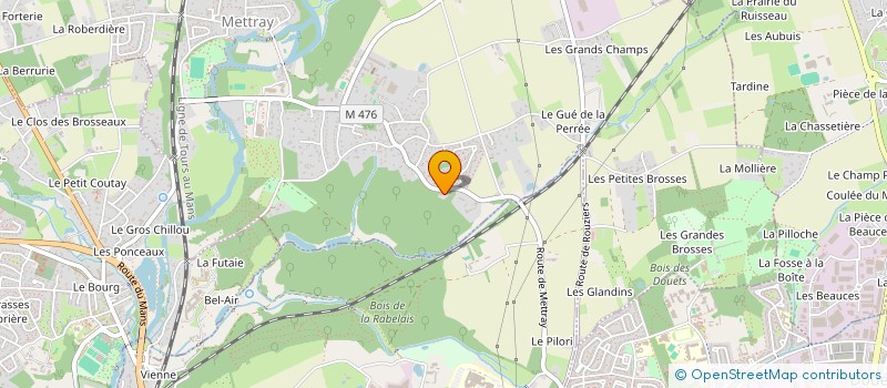 localisation de l'entreprise LA RIBELLERIE  METTRAY