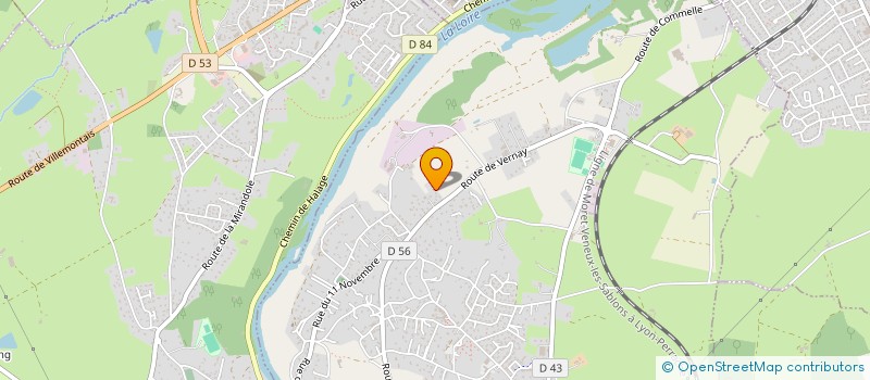 localisation de l'entreprise LA RIBELLERIE  COMMELLE-VERNAY