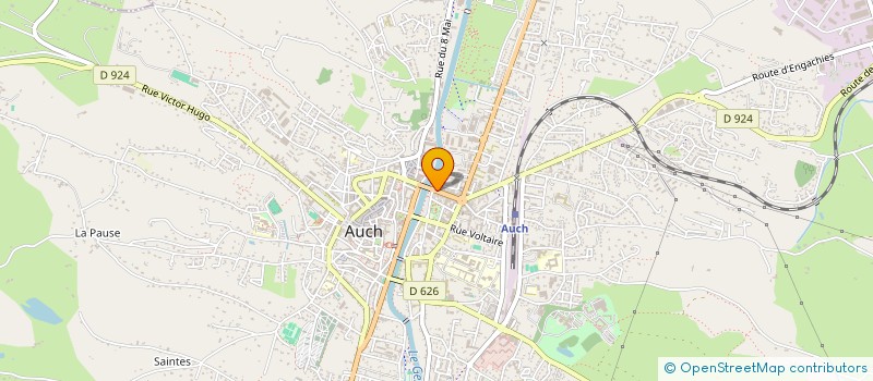 localisation de l'entreprise LA RIBERE  AUCH