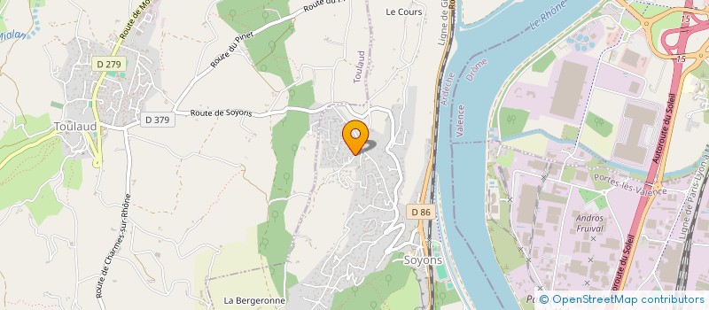 localisation de l'entreprise LA RIBOTTE  SOYONS