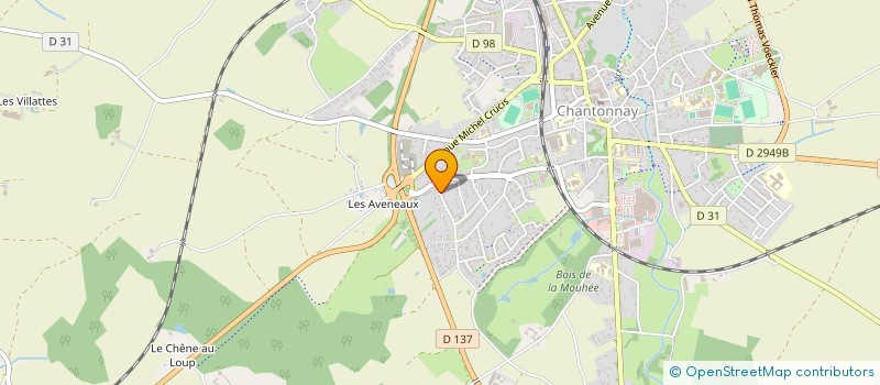 localisation de l'entreprise LA RIBREAUTIERE SAS  CHANTONNAY