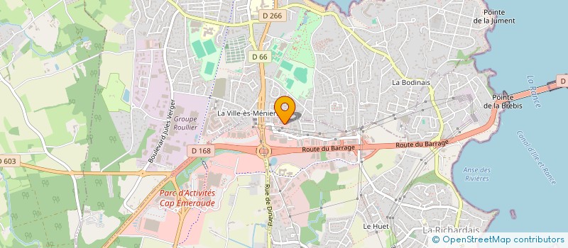 localisation de l'entreprise LA RICHARDAIS PRIMEUR  LA RICHARDAIS