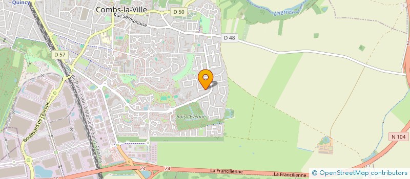 localisation de l'entreprise LA RICHARDIERE SARTHOISE  COMBS-LA-VILLE