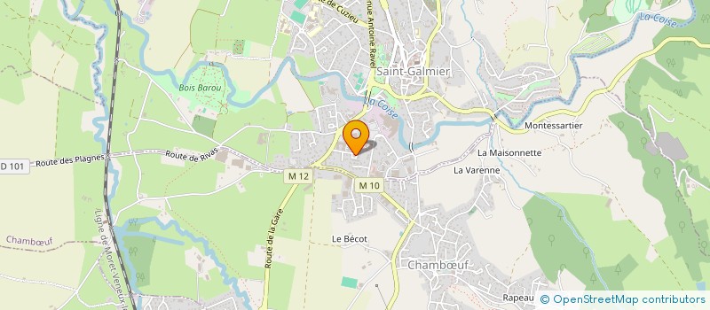 localisation de l'entreprise LA RICHELANDE  SAINT-GALMIER