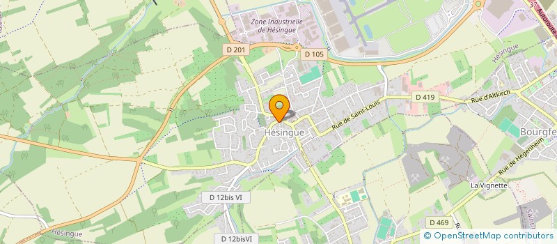 localisation de l'entreprise LA RIDELIERE à HESINGUE