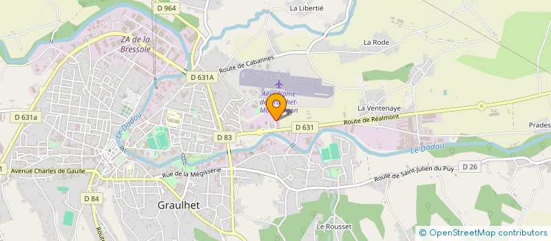 localisation de l'entreprise LA RIFFLE 81 à GRAULHET