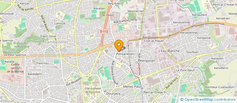 localisation de l'entreprise LA RIGOLE à BREST
