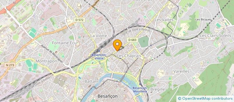 localisation de l'entreprise LA RIGOTTE à BESANCON