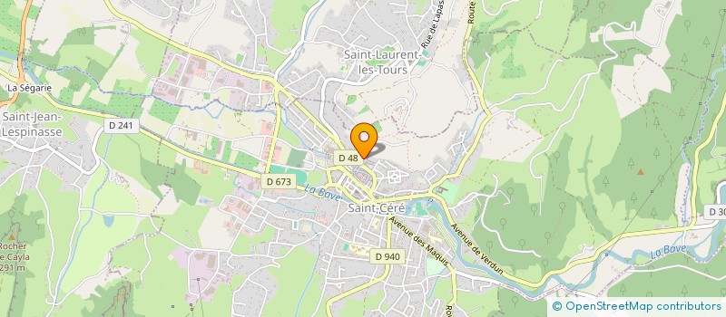 localisation de l'entreprise LA RIGOULE  SAINT-CERE