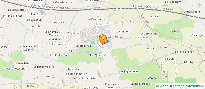 localisation de l'entreprise LA RIMANDELLE  CHATEAUGIRON