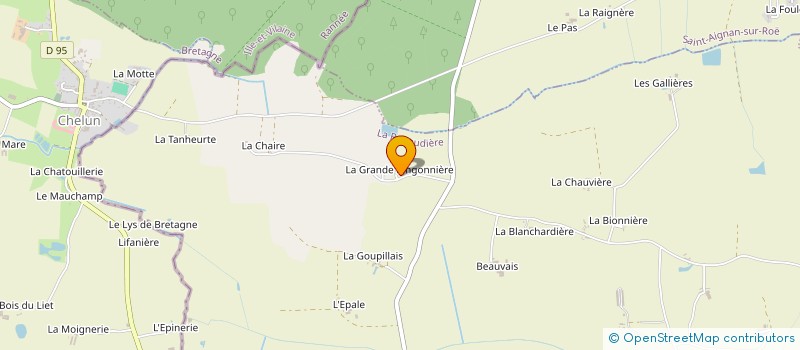 localisation de l'entreprise LA RINGONNIERE  LA ROUAUDIERE