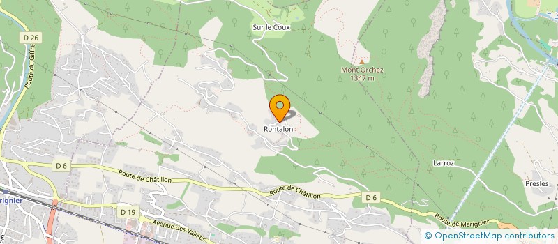 localisation de l'entreprise LA RIOLLE  THYEZ