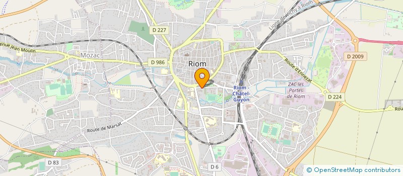 localisation de l'entreprise LA RIOMOISE à RIOM