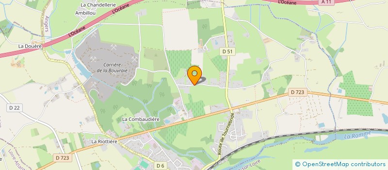 localisation de l'entreprise LA RIOTTIERE  INGRANDES-LE-FRESNE-SUR-LOIRE