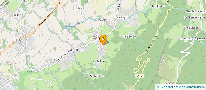 localisation de l'entreprise LA RIOULE  CERVENS