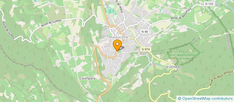 localisation de l'entreprise LA RIPOSTE POETIQUE  MALAUCENE