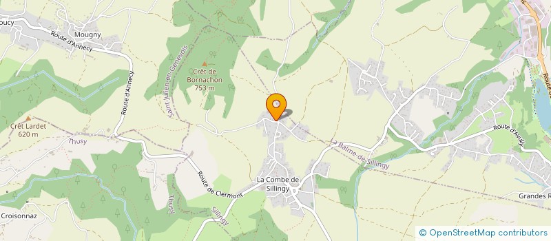 localisation de l'entreprise LA RIPPE  SILLINGY