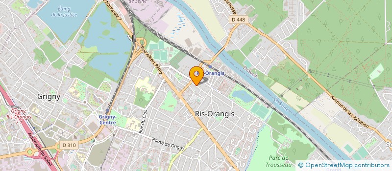 localisation de l'entreprise LA RISSOIRE  RIS-ORANGIS