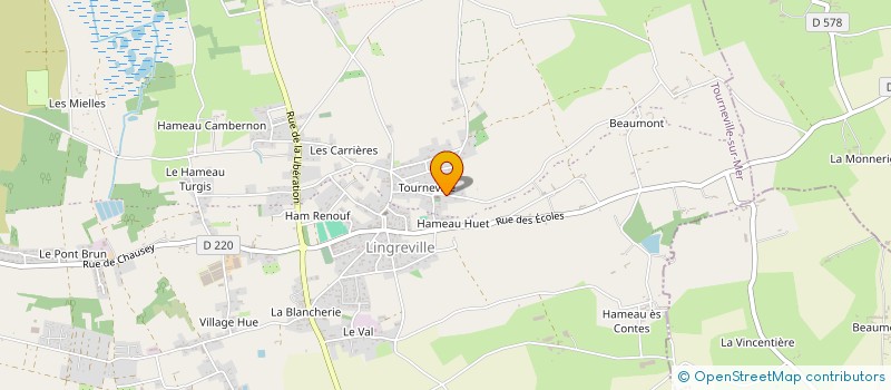 localisation de l'entreprise LA RITOURNELLE  TOURNEVILLE-SUR-MER