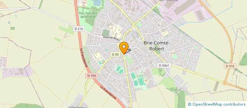 localisation de l'entreprise LA RITOURNELLE  BRIE-COMTE-ROBERT