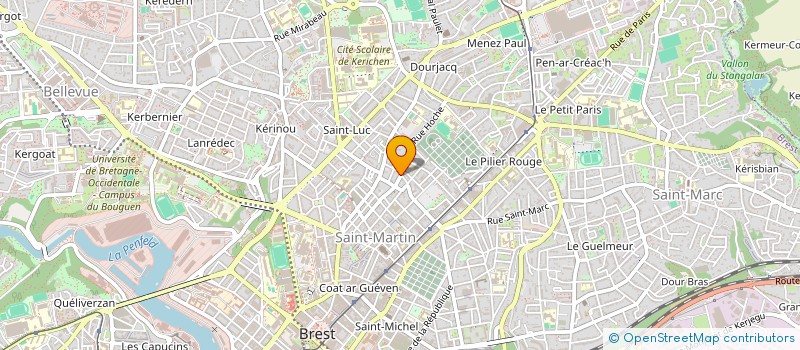 localisation de l'entreprise LA RITOURNELLE à BREST