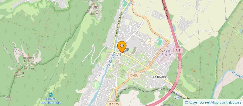 localisation de l'entreprise LA RIVALTA  VIF