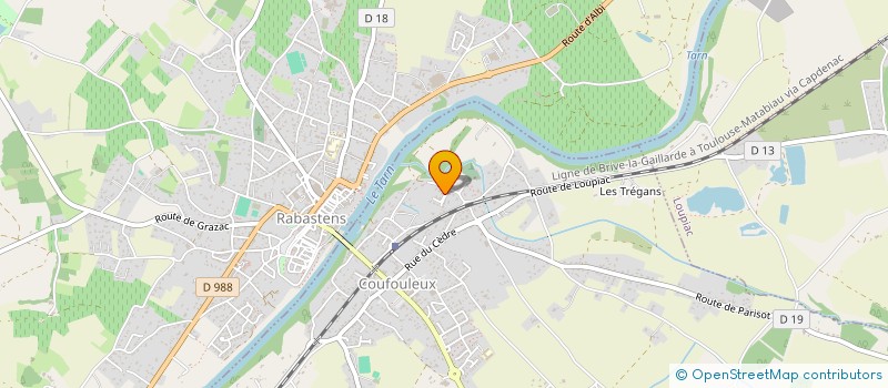 localisation de l'entreprise LA RIVE à RABASTENS