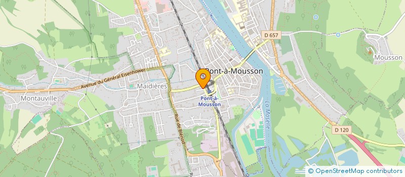 localisation de l'entreprise LA RIVE AUX RIRES à PONT-A-MOUSSON