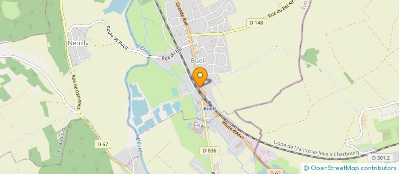 localisation de l'entreprise LA RIVE BUEILLOISE  BUEIL