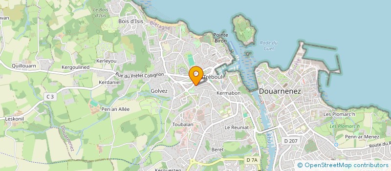 localisation de l'entreprise LA RIVE DU LION  DOUARNENEZ