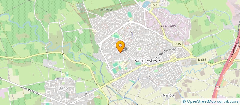 localisation de l'entreprise LA RIVE SUD  SAINT-ESTEVE