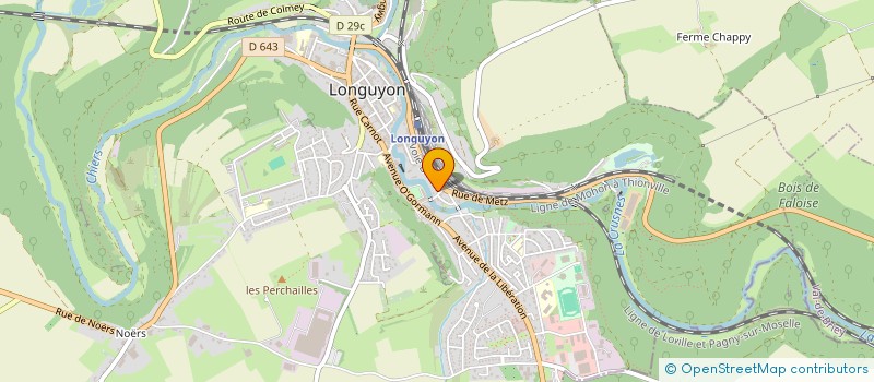 localisation de l'entreprise LA RIVIERA à LONGUYON