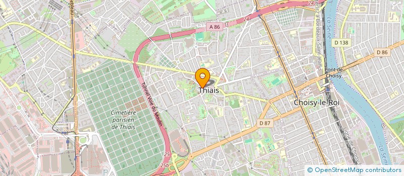 localisation de l'entreprise LA RIVIERA  THIAIS