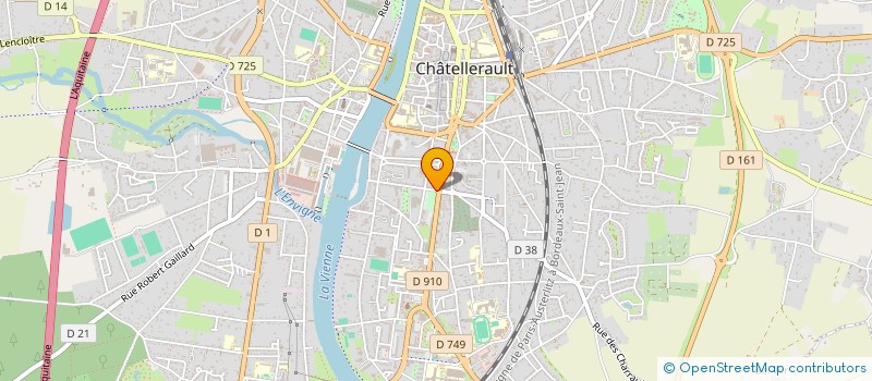 localisation de l'entreprise LA RIVIERA à CHATELLERAULT