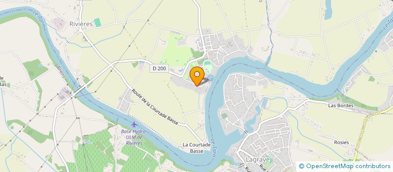 localisation de l'entreprise LA RIVIERA  RIVIERES