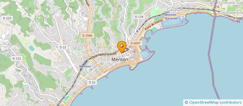 localisation de l'entreprise LA RIVIERA PROPERTIES à MENTON