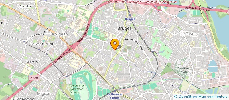 localisation de l'entreprise LA RIVIERE  BRUGES