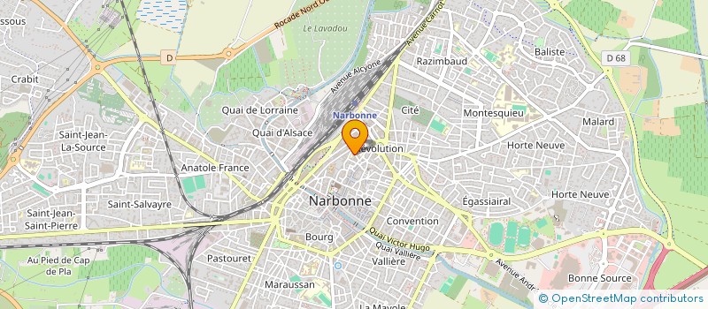 localisation de l'entreprise LA RIVIERE  NARBONNE