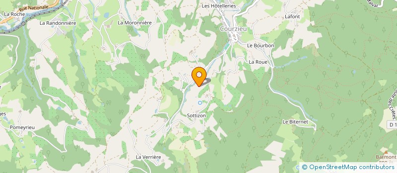 localisation de l'entreprise LA RIVIERE  COURZIEU