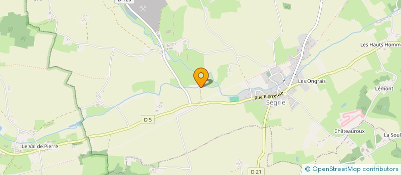 localisation de l'entreprise LA RIVIERE  SEGRIE