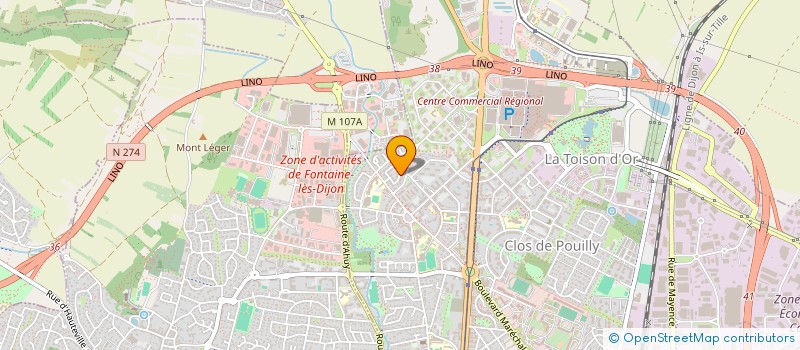 localisation de l'entreprise LA RIVIERE  DIJON