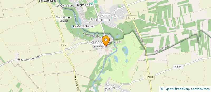 localisation de l'entreprise LA RIVIERE  AUGERVILLE-LA-RIVIERE