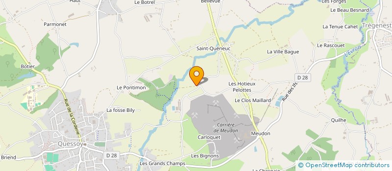 localisation de l'entreprise LA RIVIERE  QUESSOY