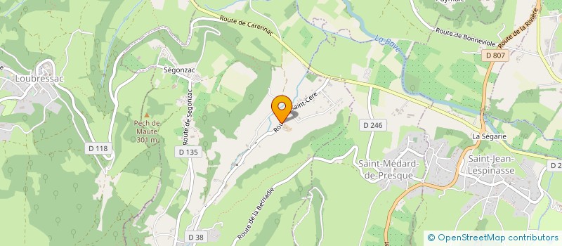 localisation de l'entreprise LA RIVIERE  AUTOIRE